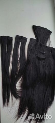 Пряди на заколках, трессы, искусственные волосы