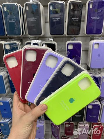 Силиконовые чехлы для iPhone 12/12Pro