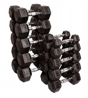 Комплект гантелей OFT, 10 пар от 5кг до 20кг