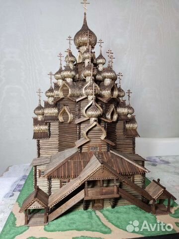 Макет церкви Преображения Господня 1714 г. о.Кижи