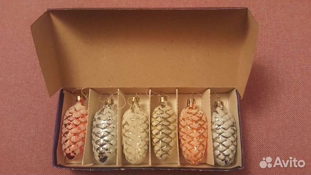 Наборы новогодних игрушек СССР