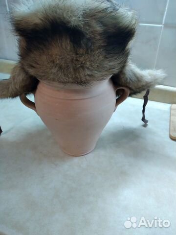 Шапка зимняя натуральный мех(полярный волк)