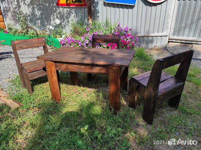 Набор детской мебели деревянный