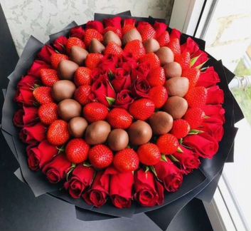 Съедобные Букеты. Клубника в шоколаде