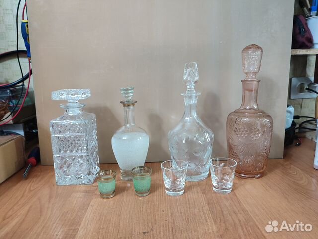 Графины штофы вазы хрусталь фарфор посуда СССР