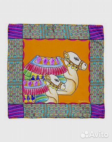 Новый шелковый платок Braccialini, оригинал