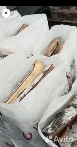 Дрова березовые колотые в мешках