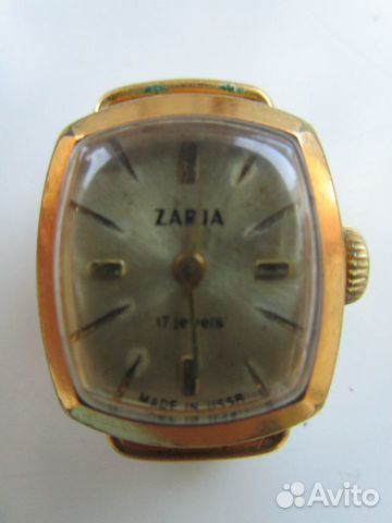 Механические позолоченные часы Zaria 17 камней