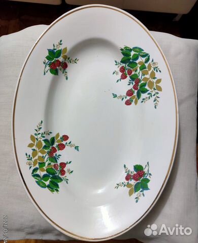 Блюдо овальное зик