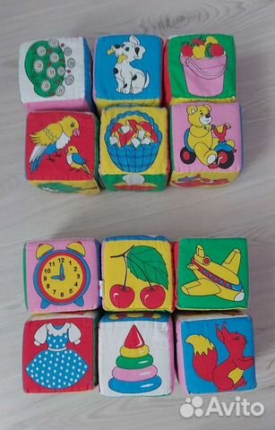Мягкие кубики развивающие