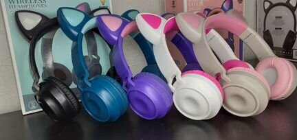 Беспроводные наушники с ушками Cat Ear +подсветка