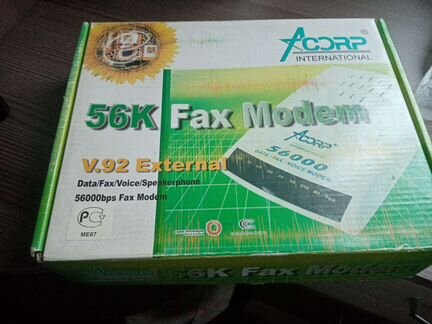 Модем 56к fax modem