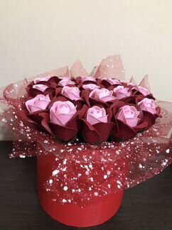 Букет из мыльных роз