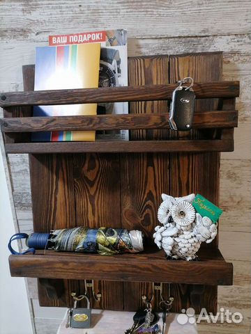 Полка из массива дерева ручной работы