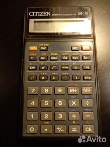 Калькулятор инженерный citizen sr 135