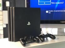 Sony playstation PS4 pro 1TB, 2 геймпада