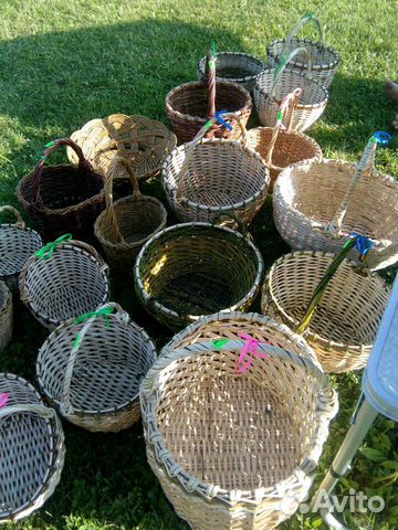 Корзины плетеные ручной работы в наличии