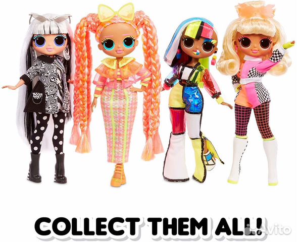 Кукла OMG lights Неон Dazzle нюанс коробки