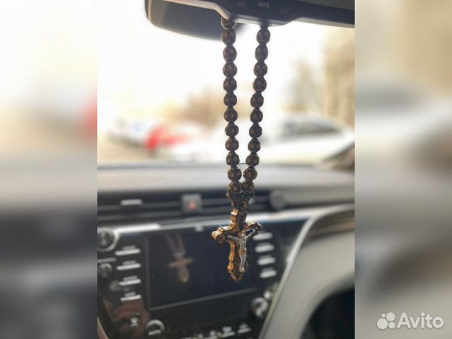 Автомобильные чётки-крест, православные, подвеска