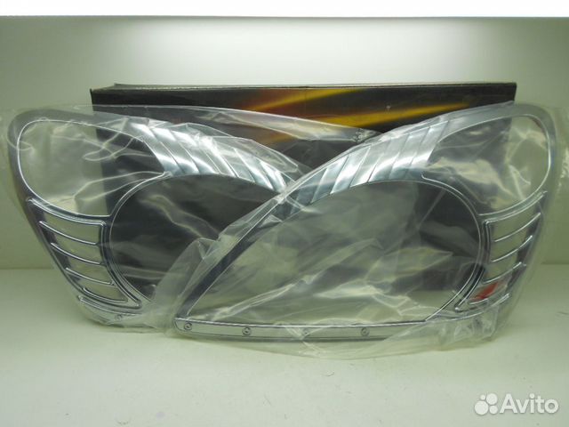 Honda CR-V 2003 Накладки Передних Фар Хром