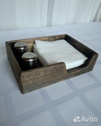 Подставка под специи и салфетки дерево