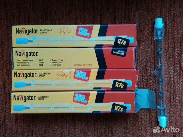 Галогенная лампа R7s Navigator 117мм