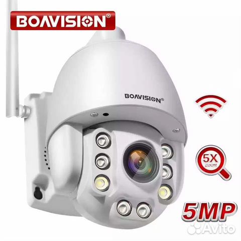 Wifi PTZ IP камера 2560*1920 5MP 5X Zoom