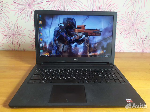 Ноутбук dell P51F A10 8700P 8gb. R6 m345DX 3часа