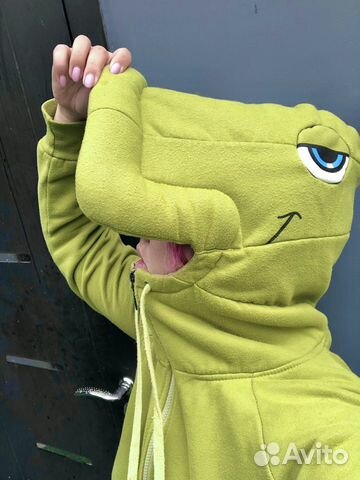 Пайта зеленая крокодил/лягушка косплей, костюм