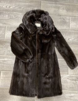 Шуба норковая натуральная, р. 44-46, как новая