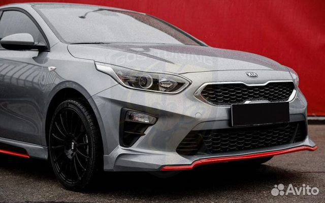 Накладка переднего бампера GT-Line на KIA Ceed CD