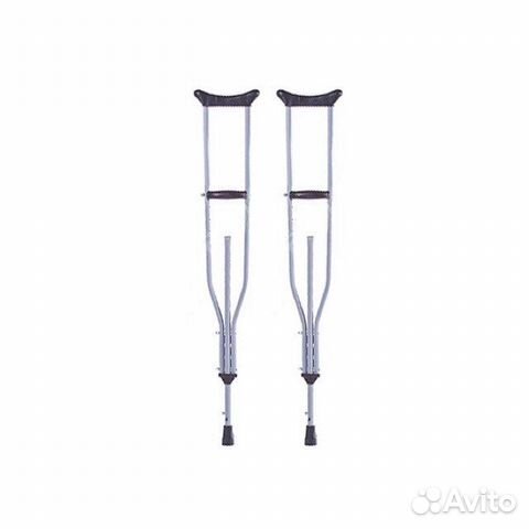 Прокат. Доставка Костыли подмышечные, регулируемые