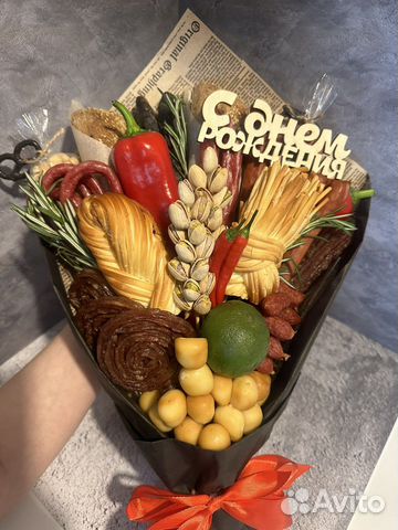 Мужские букеты съедобные