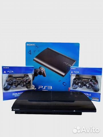 Playstation 3 500гб прошита 2 джоя + 80 игр