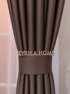 Шторы Аврора (шоколад) Evrika Home