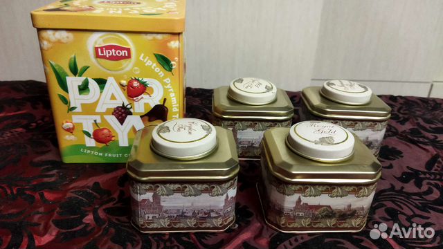 Боксы жестяные для чая