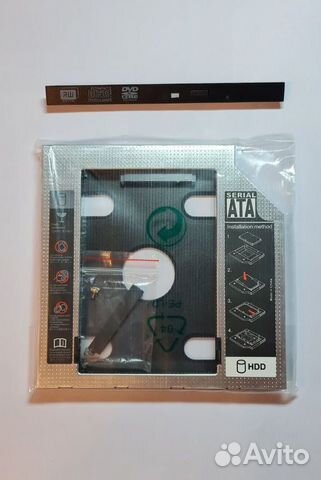 Переходник SSD вместо DVD SATA в ноутбук 9,5