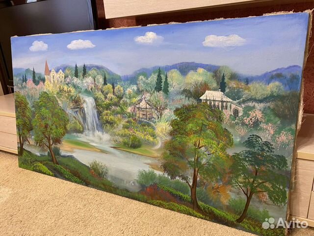 Картина маслом на холсте пейзаж