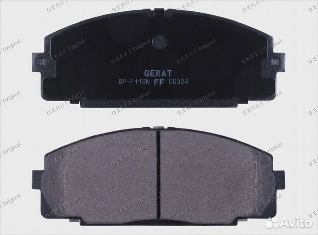 Тормозные колодки Gerat BP-F113N (передние) Normal