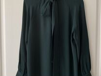 Massimo Dutti платье с завязкой на воротнике