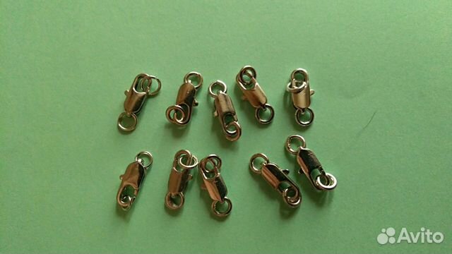 Замочки карабин 12*4мм 10шт