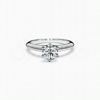 Tiffany оригинальное кольцо c бриллиантом 0,4 ct