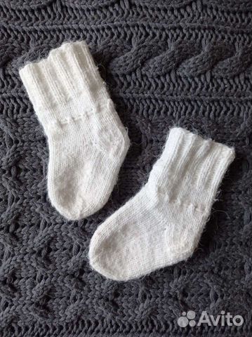 Шерстяные носки детские 2 пары, варежки