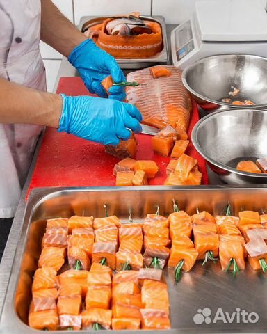 Оператор линии морепродукты. Вахта 20 смен питание