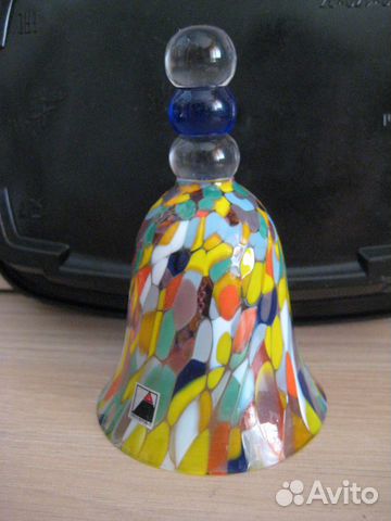 Рюмка колокольчик чешский стеклянный