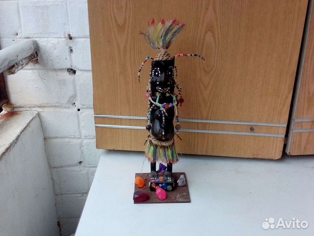 Настоящий индеец,деревянная фигурка