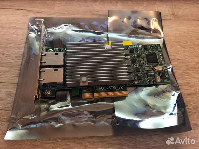 Сетевая карта SuperMicro (AOC-STG-I2T)