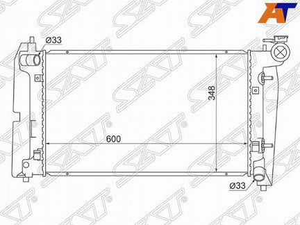 Радиатор toyota allex