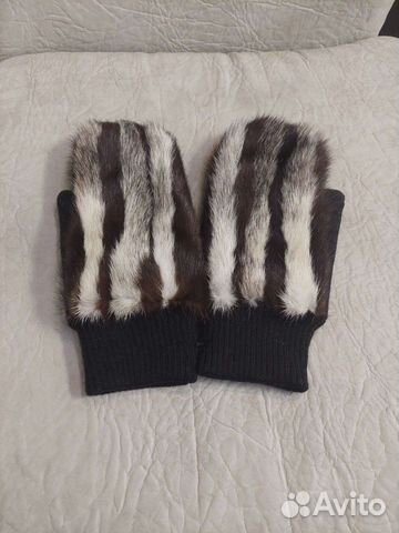 Варежки женские норковые (новые)