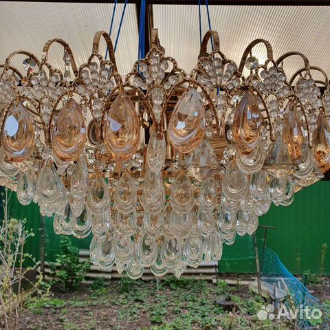 Люстра хрустальная потолочная